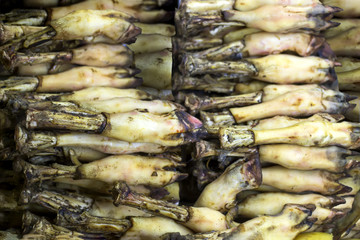 traditional food, cooked lamb foots and hooves