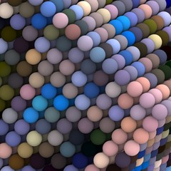 3d rendered geometric pattern.