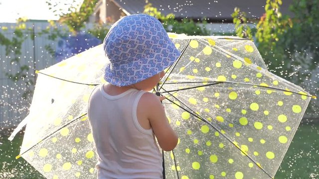 Happy childhood Playing outdoor
