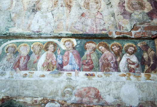 Medieval Fresco In Poland
