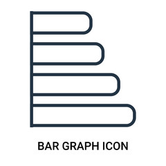bar graph icon on white background. Modern icons vector illustration. Trendy bar graph icons