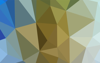 Light Blue, Yellow vector polygon abstract layout.