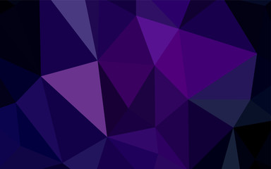 Obraz premium Dark Purple vector low poly cover.