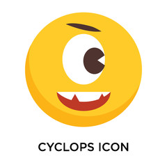 Cyclops icon vector isolated on white background, Cyclops sign