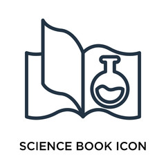 science book icons isolated on white background. Modern and editable science book icon. Simple icon vector illustration.