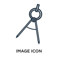 Image icon vector isolated on white background, Image sign , thin symbol or stroke element design in outline style