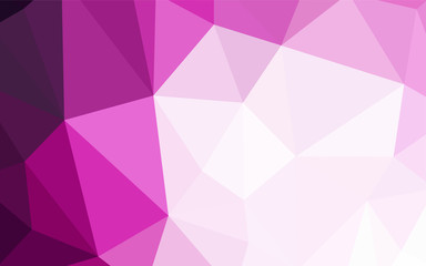 Obraz premium Dark Purple, Pink vector triangle mosaic texture.