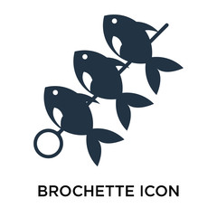 brochette icons isolated on white background. Modern and editable brochette icon. Simple icon vector illustration.