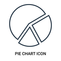 pie chart icon on white background. Modern icons vector illustration. Trendy pie chart icons