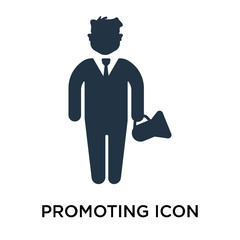 promoting icon isolated on white background. Simple and editable promoting icons. Modern icon vector illustration.