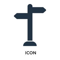 sign post icons isolated on white background. Modern and editable sign post icon. Simple icon vector illustration.