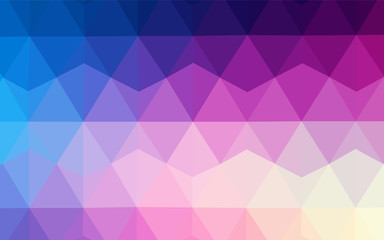 Light Pink, Blue vector abstract mosaic background.