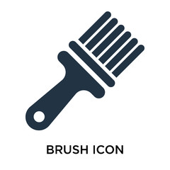 brush icons isolated on white background. Modern and editable brush icon. Simple icon vector illustration.