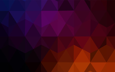 Dark Pink, Yellow vector abstract mosaic pattern.