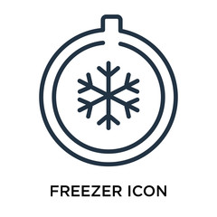 freezer icon isolated on white background. Simple and editable freezer icons. Modern icon vector illustration.