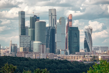 Obraz premium Moscow International Business Center (Moscow city), Russia.