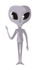 grey tiny alien