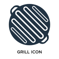grill icons isolated on white background. Modern and editable grill icon. Simple icon vector illustration.