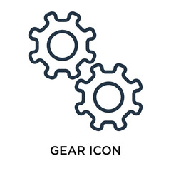 gear icons isolated on white background. Modern and editable gear icon. Simple icon vector illustration.