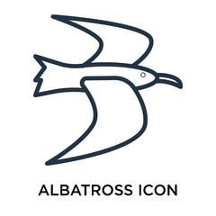 albatross icons isolated on white background. Modern and editable albatross icon. Simple icon vector illustration.