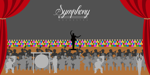 Orchestra in a theater © laudiseno