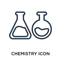 chemistry icons isolated on white background. Modern and editable chemistry icon. Simple icon vector illustration.