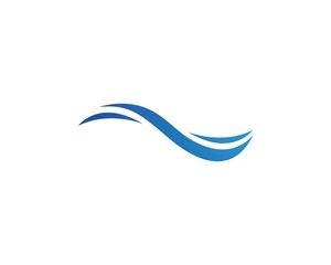 Water Wave symbol and icon Logo Template