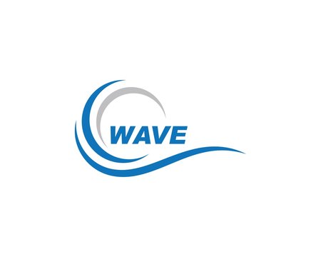 Water Wave symbol and icon Logo Template