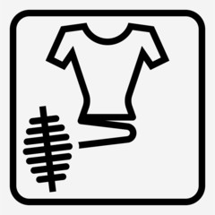 Outline textiles industry pixel perfect vector icon