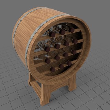 Barrel stand for wine