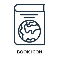 book icons isolated on white background. Modern and editable book icon. Simple icon vector illustration.
