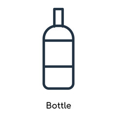 bottle icons isolated on white background. Modern and editable bottle icon. Simple icon vector illustration.