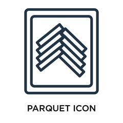 parquet icon isolated on white background. Simple and editable parquet icons. Modern icon vector illustration.