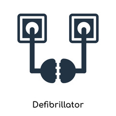 Defibrillator icon vector isolated on white background, Defibrillator sign , symbols or elements in filled style