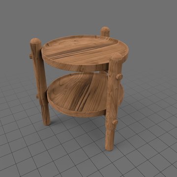 Wooden side table