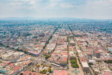 Obraz premium Guadalajara city seen from the sky in Jalisco, Mexico 