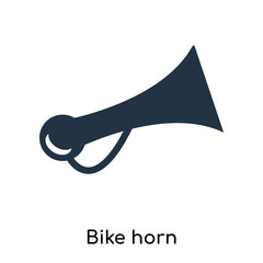 Bike horn icon vector isolated on white background, Bike horn sign , symbols or elements in filled style