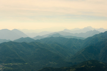 Naklejka premium Views from Monte Baldo, Lake Garda, Italy
