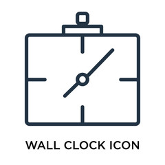wall clock icons isolated on white background. Modern and editable wall clock icon. Simple icon vector illustration.