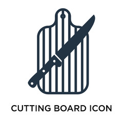 cutting board icons isolated on white background. Modern and editable cutting board icon. Simple icon vector illustration.