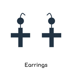 Obraz premium earrings icons isolated on white background. Modern and editable earrings icon. Simple icon vector illustration.
