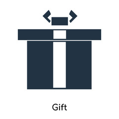 gift icons isolated on white background. Modern and editable gift icon. Simple icon vector illustration.