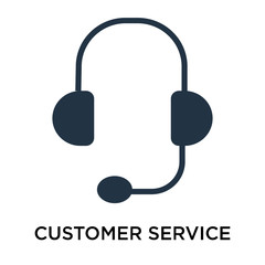 customer service icon isolated on white background. Simple and editable customer service icons. Modern icon vector illustration.