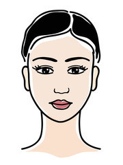 Лицо девушки