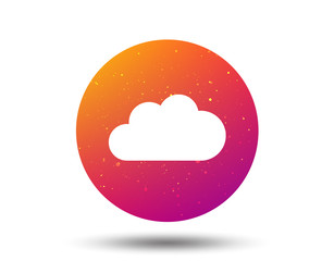Cloud icon. Data storage technology sign.