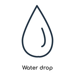 water drop icons isolated on white background. Modern and editable water drop icon. Simple icon vector illustration.