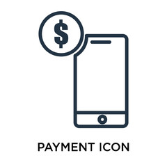 payment icon isolated on white background. Simple and editable payment icons. Modern icon vector illustration.