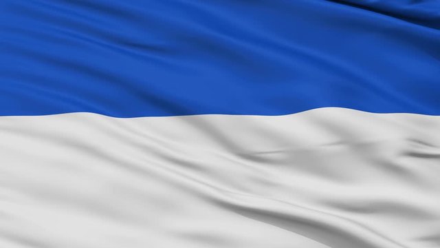 Stadtlohn closeup flag, city of Germany, realistic animation seamless loop - 10 seconds long