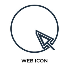 web icon isolated on white background. Simple and editable web icons. Modern icon vector illustration.