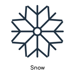 snow icons isolated on white background. Modern and editable snow icon. Simple icon vector illustration.